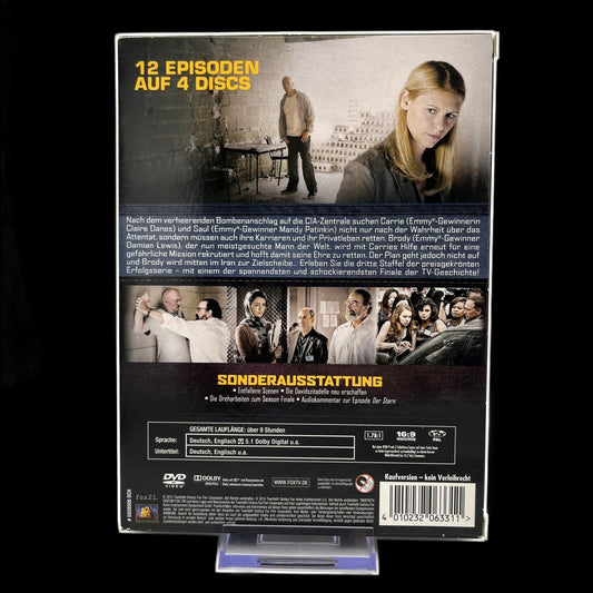 Homeland - Die Komplette Season 3 - 12 Episoden auf 4 Discs - DVD - Gebraucht