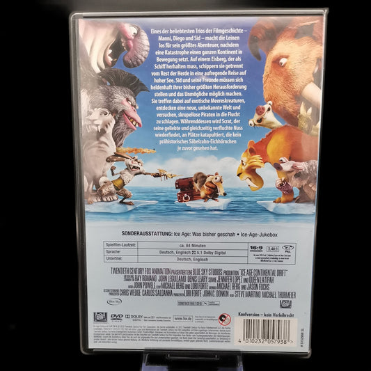 Ice Age 4: Voll verschoben - Animationsfilm - FSK 0 - Animation - DVD - Sehr gut