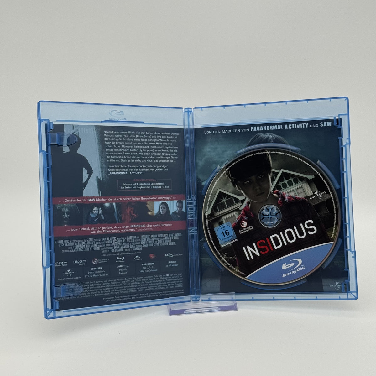 Insidious - Patrick Wilson - Rose Byrne - Blu-Ray - Film - Zustand Sehr Gut