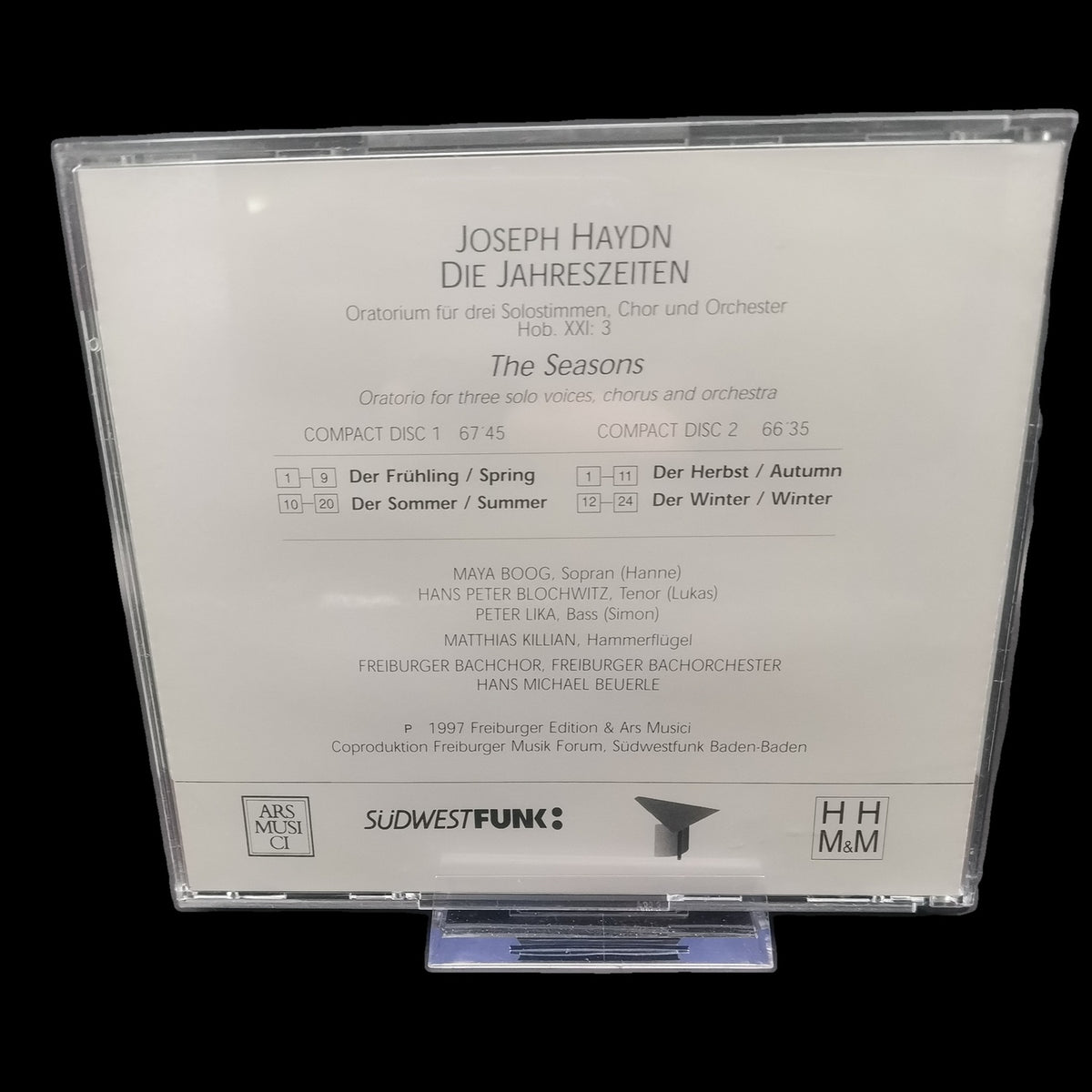 Joseph Haydn - Die Jahreszeiten - Freiburger Edition - 1997 - 2-CD - Gebraucht