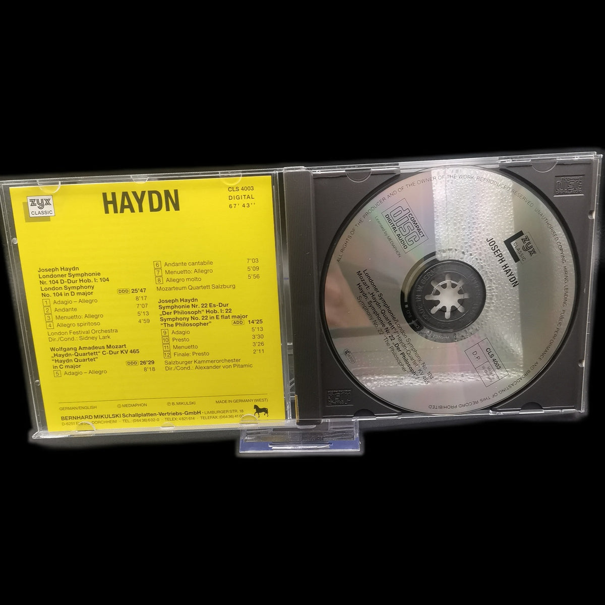 Joseph Haydn / Wolfgang - Londoner Symphonie / Haydn-Quartett - CD - Gebraucht