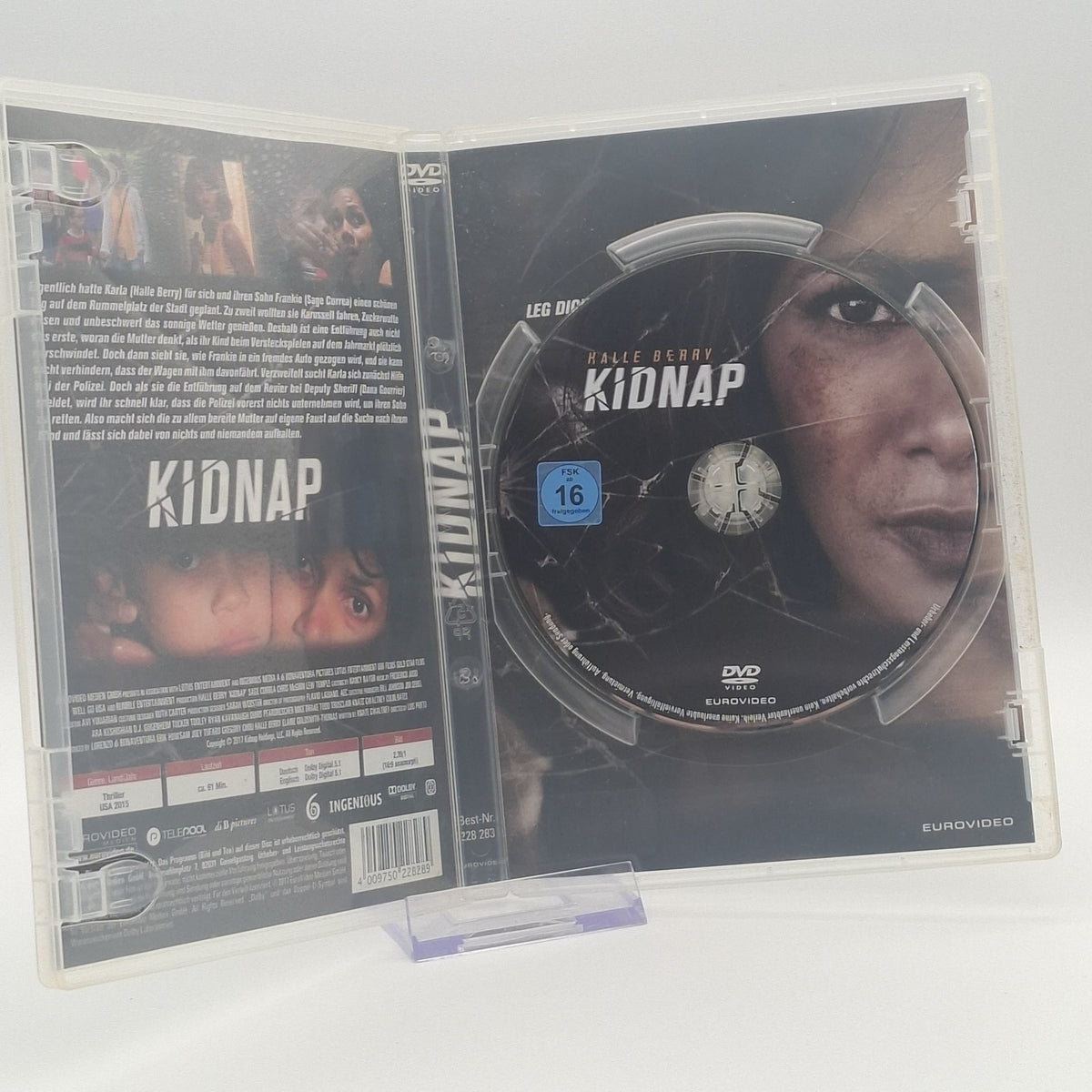 Kidnap - Halle Berry - 2015 - DVD - Wendecover - EuroVideo - Film - Zustand Gut