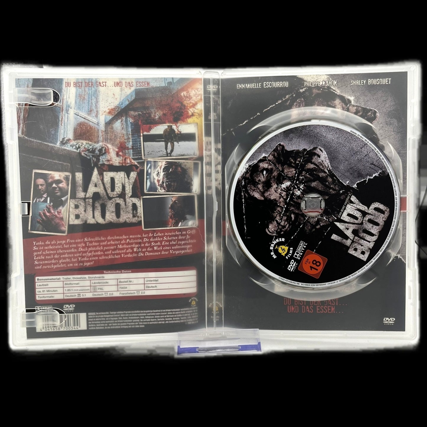 Lady Blood - Wende-Cover ohne FSK-Logo - DVD - Horror - Okkult - Gebraucht