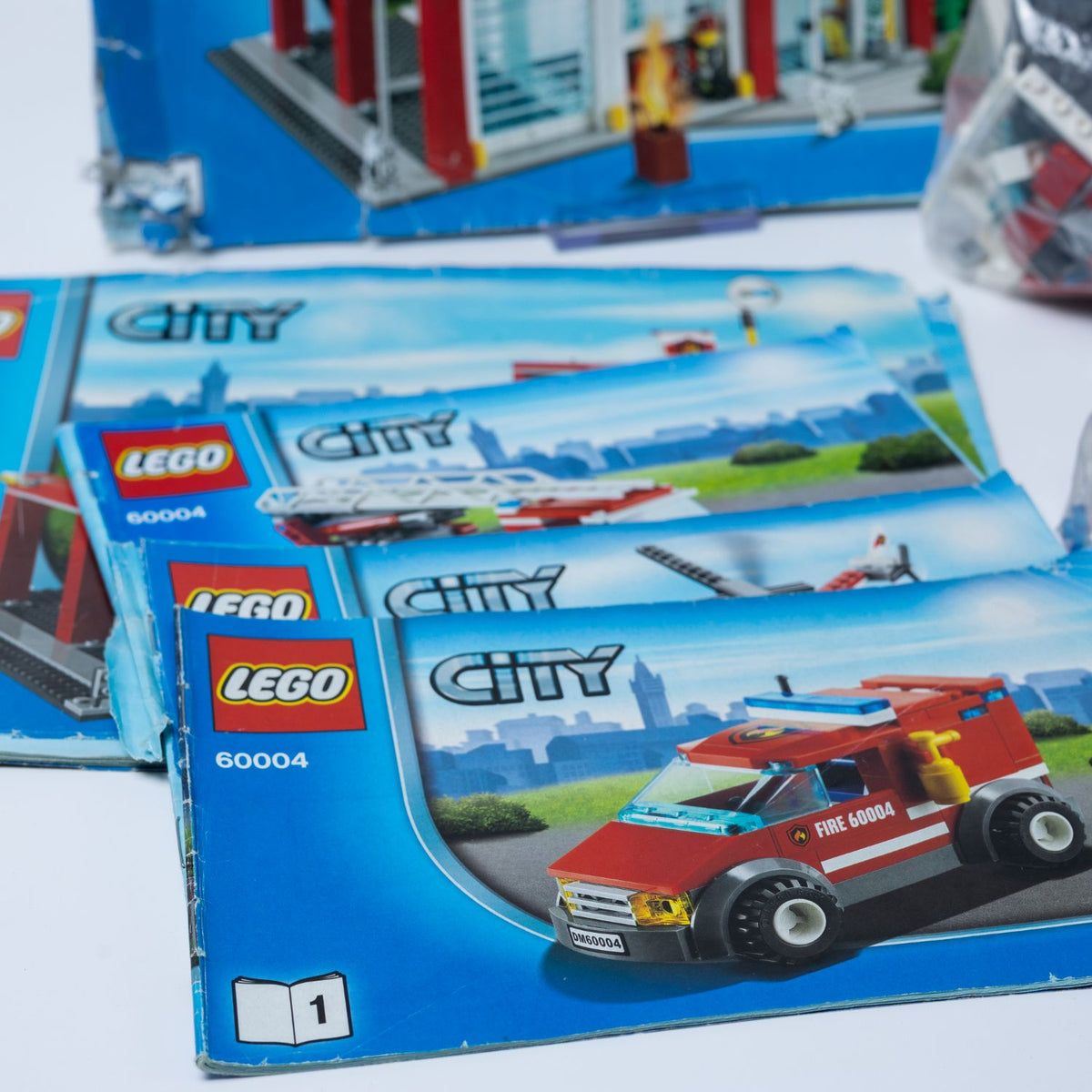 LEGO City - Feuerwehr-Hauptquartier - Modell 60004 - Vollständig mit Anleitung