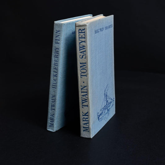 mark-twain-tom-awyer-huckleberry-finn-2-vintage-romane-vollmer-verlag-2 - Utopia Collectibles
