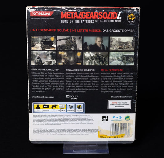 Metal Gear Solid 4: Guns of the Patriots - PS3 Spiel - PAL - CiB - Zustand Gut