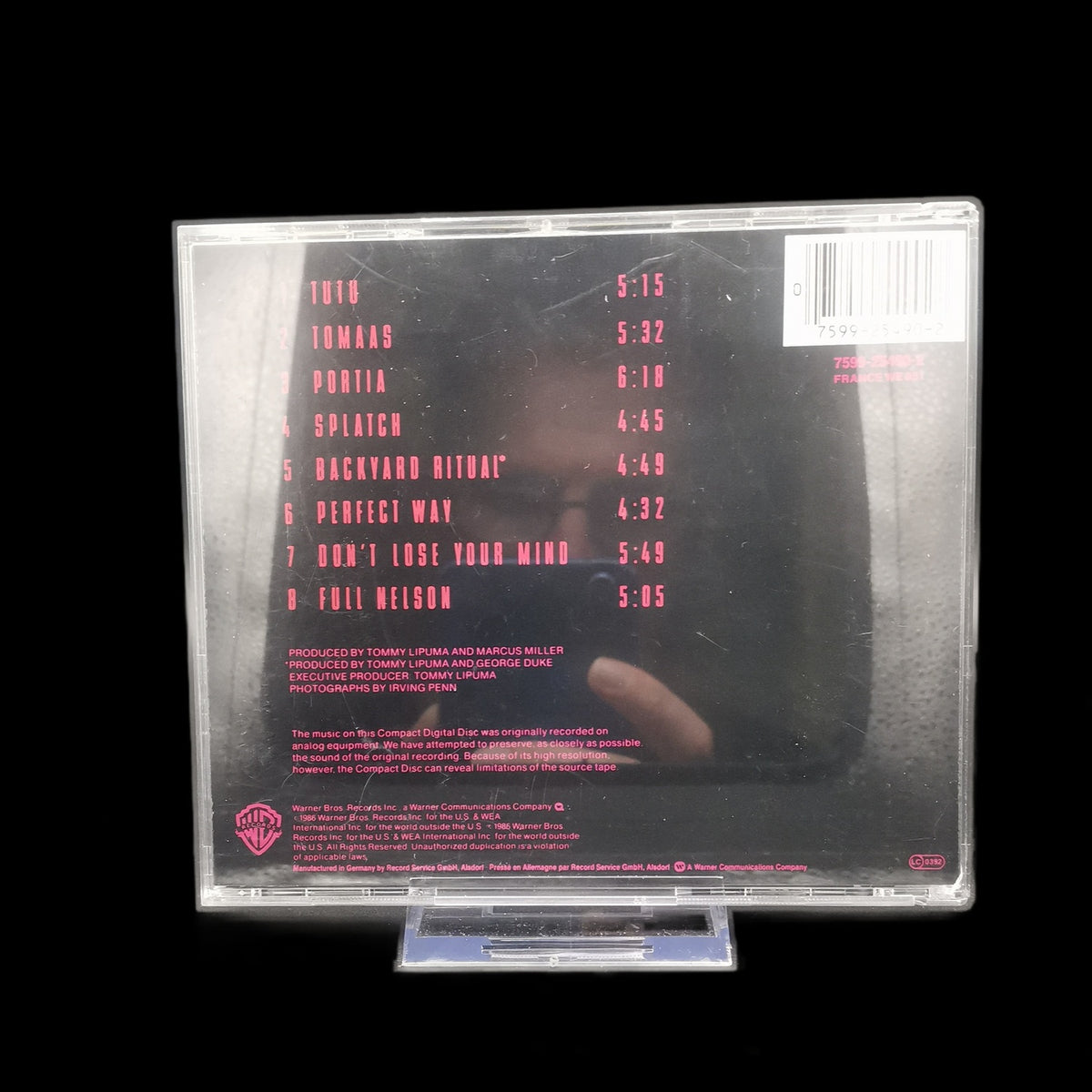 Miles Davis - Tutu - 1986 - Warner Bros Records - CD - Jazz - Album - Gebraucht