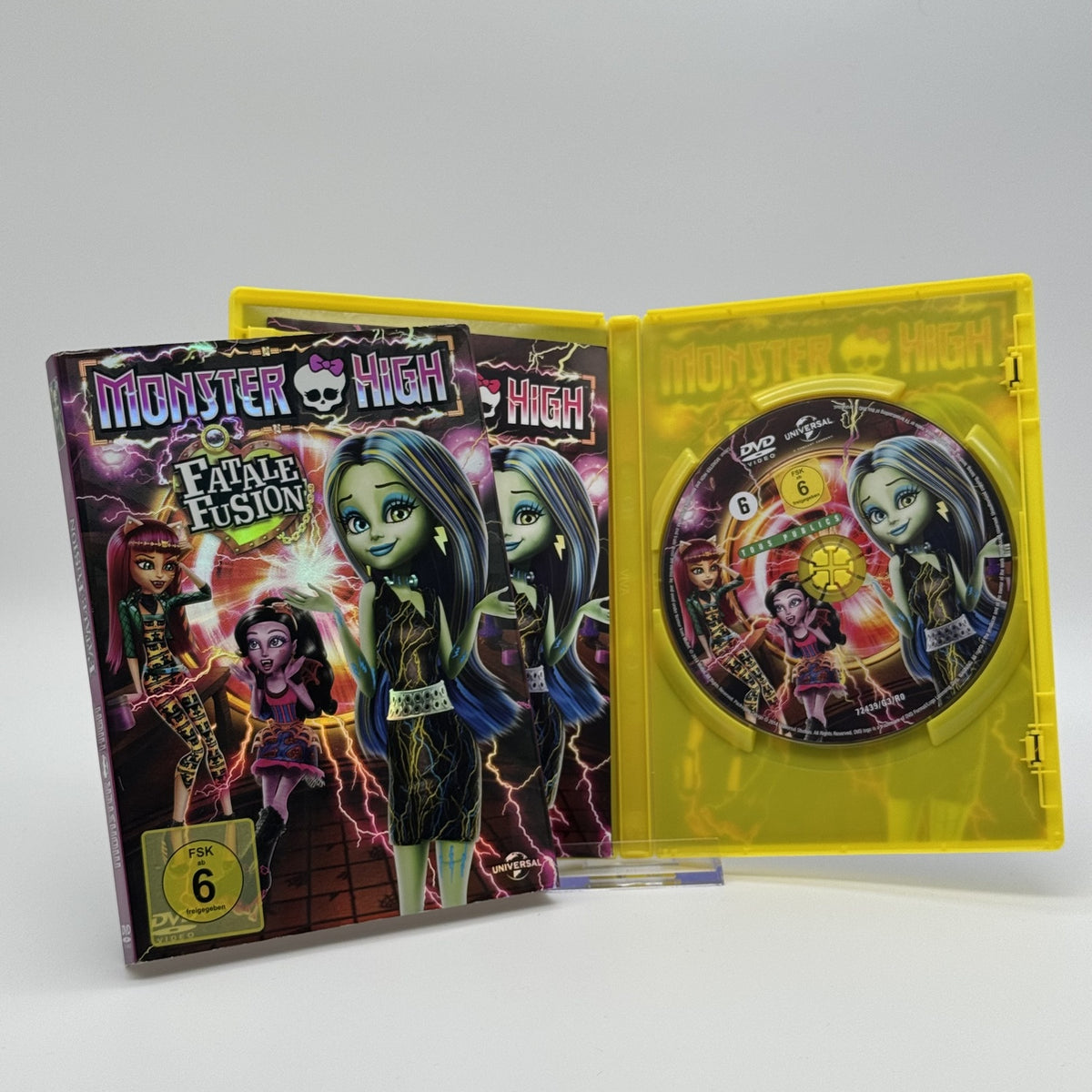 Monster High: Fatale Fusion - Gelbes Amaray-Case - DVD - Film - Zustand Sehr Gut