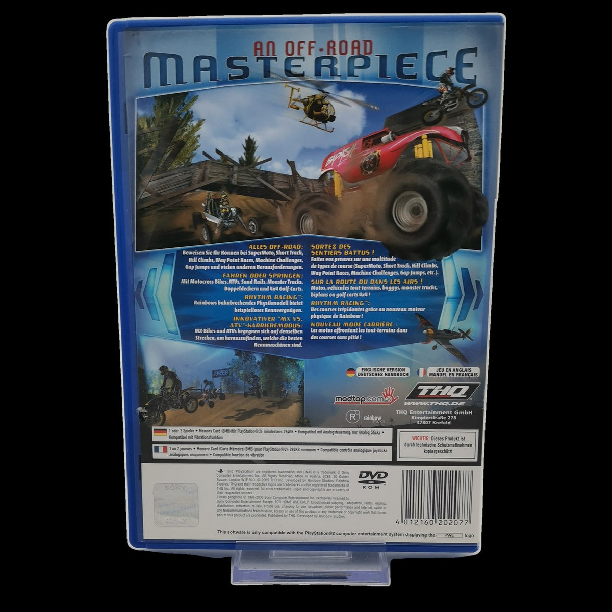 MX vs. ATV Unleashed - Playstation 2 PS2 - CiB - PAL - deutsch - Sehr gut