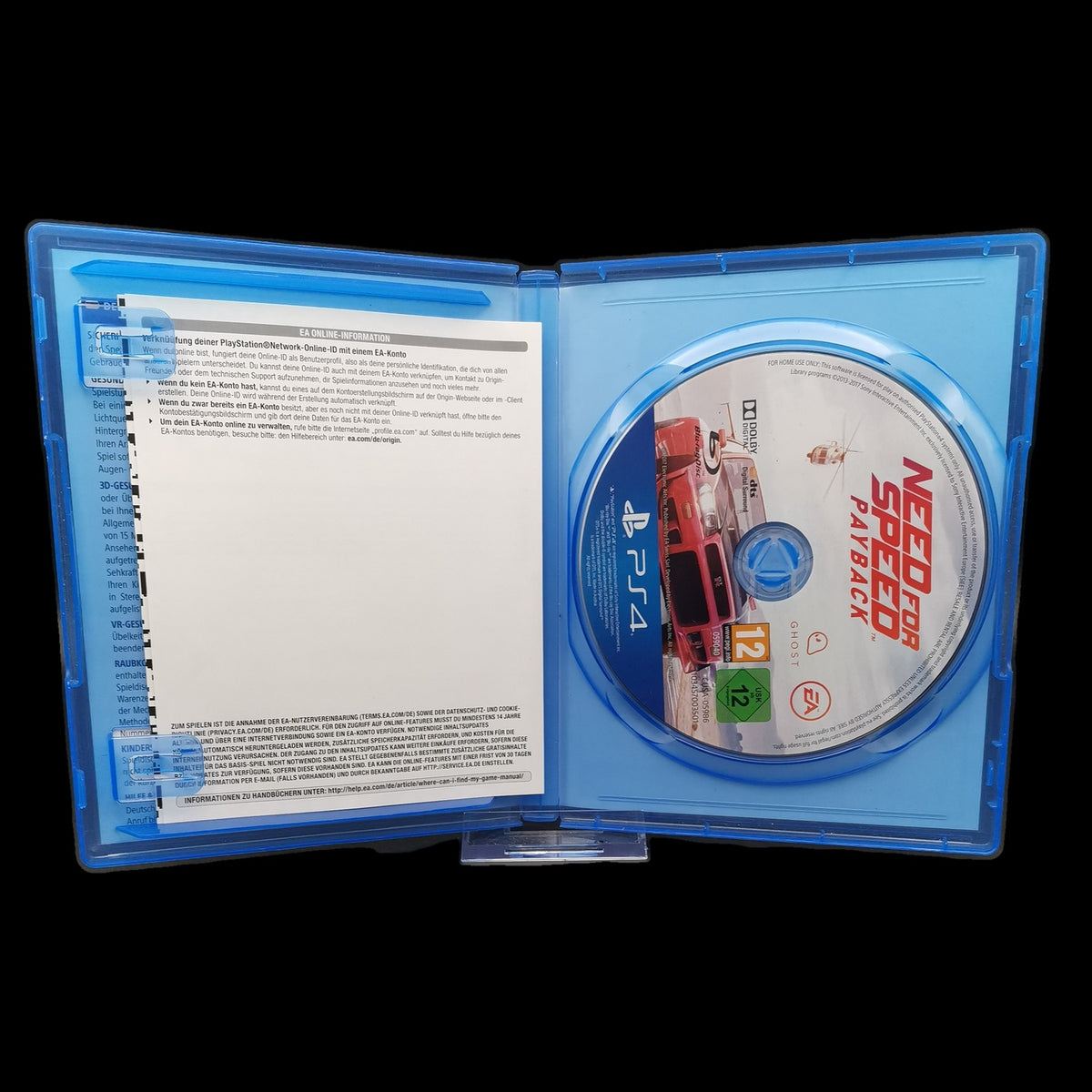 Need for Speed Payback - Playstation 4 PS4 - CiB - PAL - deutsch - Gebraucht