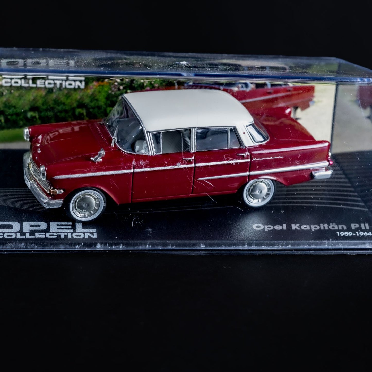 Opel Collection - Kapitän PII (1959-1964) - 1:43 Stand-Modell - Mini-Vitrine