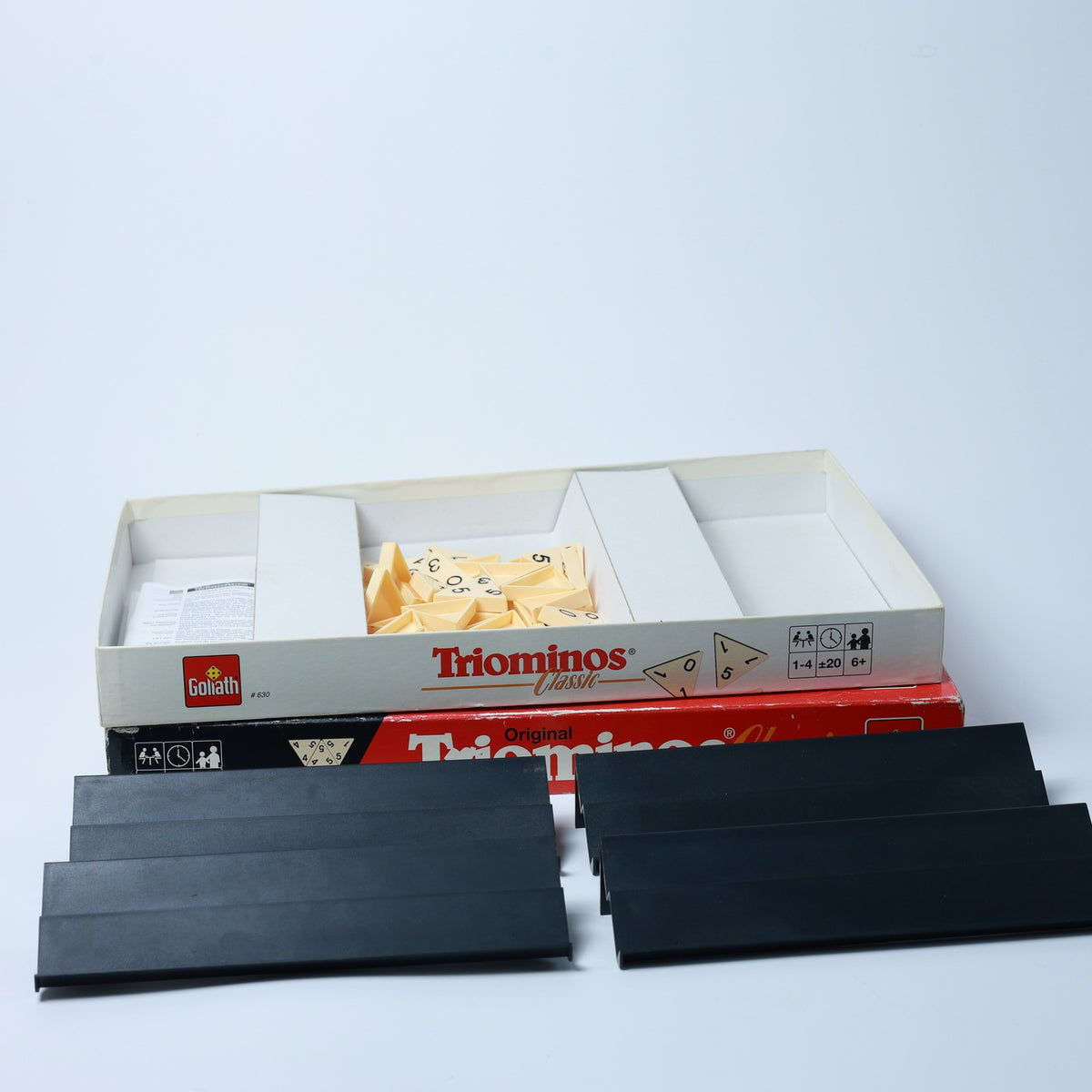 Original Triominos Classic - Legespiel 1-4 Spieler - Vollständig - Zustand Gut
