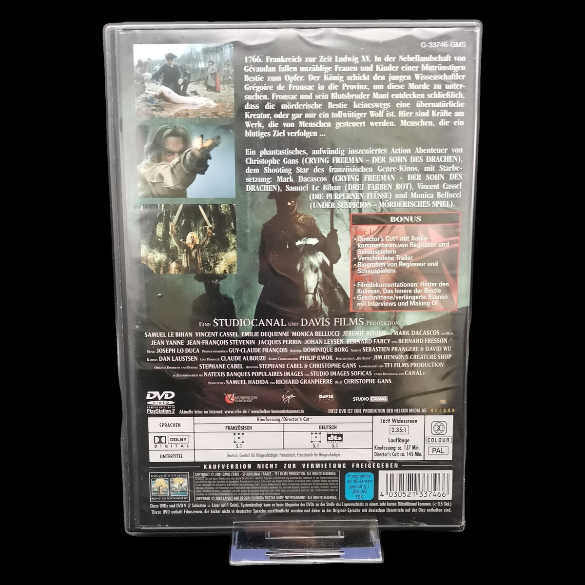 Pakt der Wölfe - 2 Discs - Director's Cut - Action - DVD - Film - Gebraucht