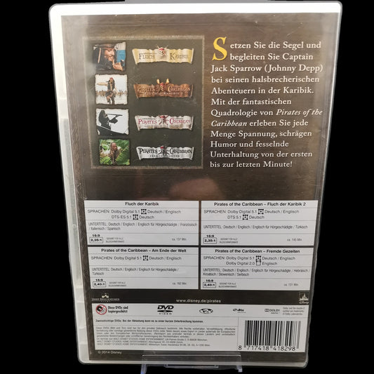 Pirates of the Caribbean - 4-Disc-Set - Fantasie - DVD - Film - Gebraucht