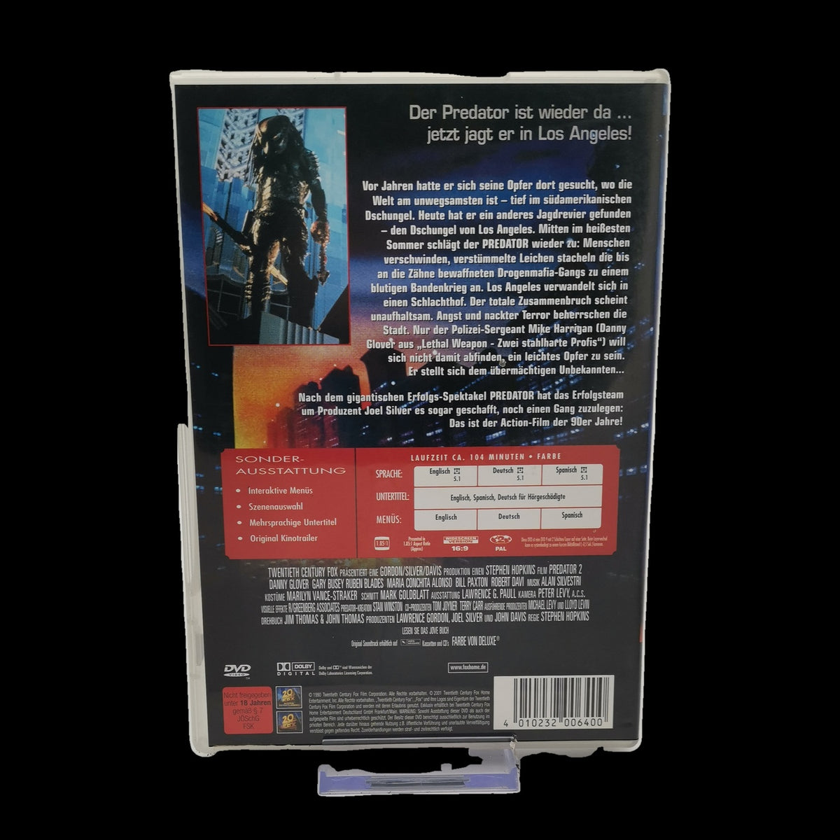 Predator 2 - Kultfilm - Sci-Fi Action Film - Danny Glover - DVD - Sehr gut