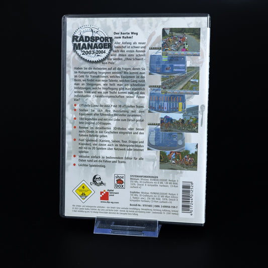 Radsport Manager 2003-2004 - PC CD-ROM Spiel - CiB - Zustand Sehr Gut