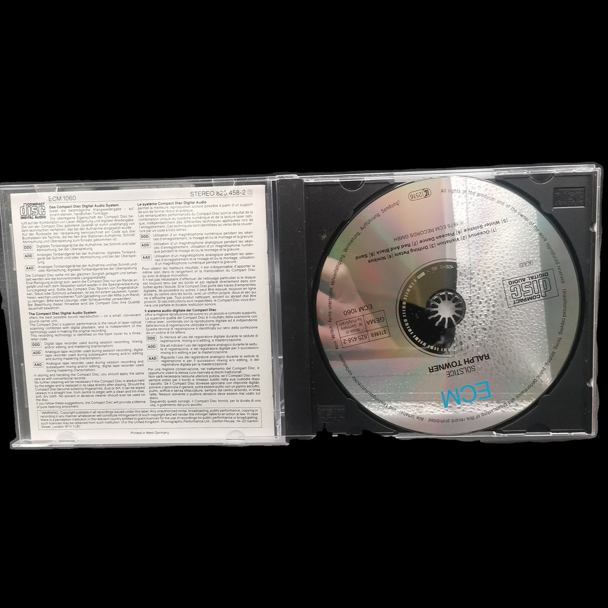Ralph Towner - Solstice - Jan Garbarek - 1975 ECM Jazz - CD - Album - Gebraucht