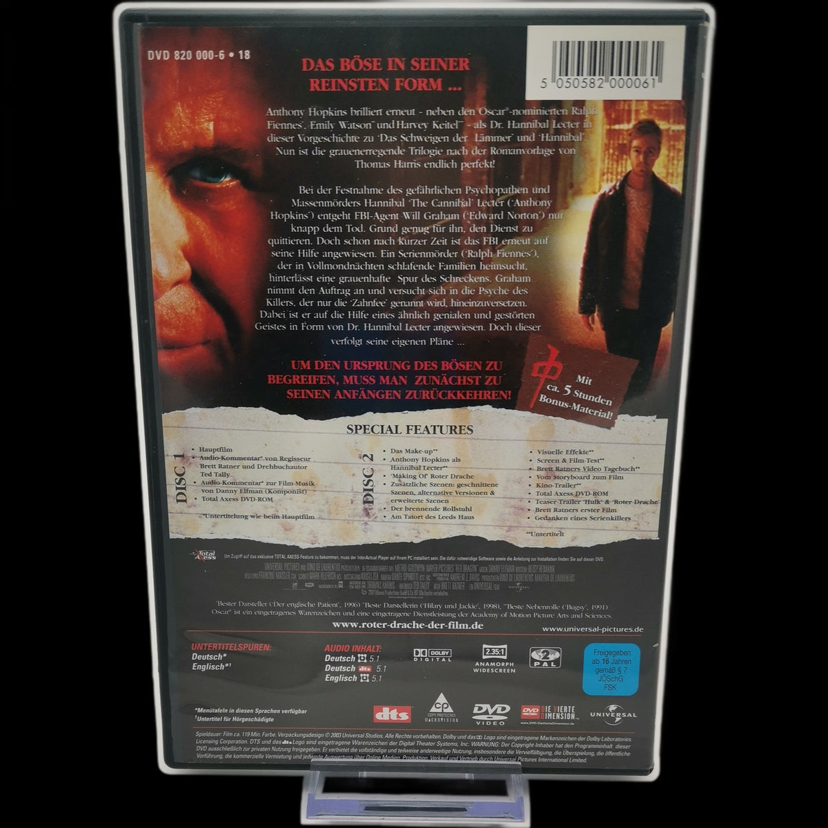 Roter Drache - Hannibal Lecter - 2 Disc Edition - DVD - Film - Sehr gut
