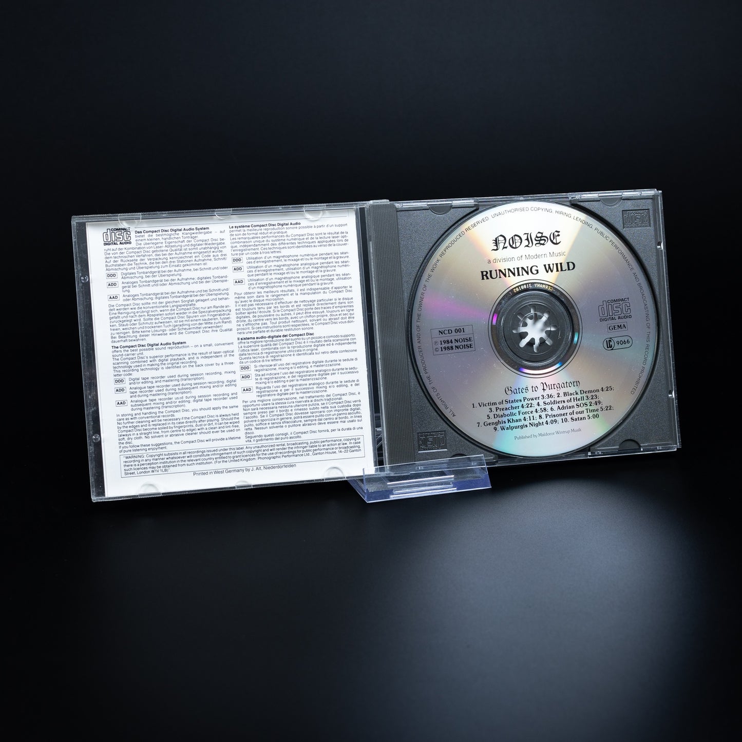 Running Wild - Gates To Purgatory - CD - Rock - Album - NM / NM - Gebraucht