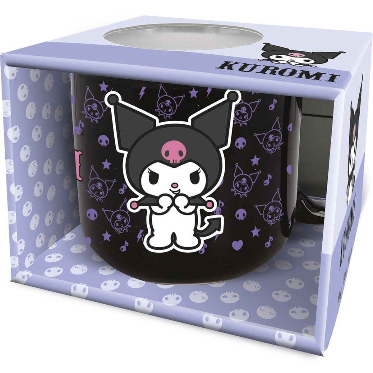 Sanrio Kuromi Keramik Tasse 414 ml - Stor Kaffeebecher Offiziell - Neu & OVP
