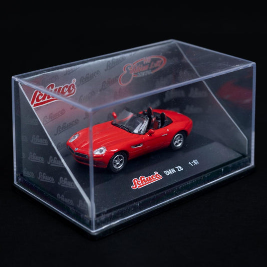 Schuco BMW Z8 Rot - Modellauto Maßstab 1:87 mit Mini-Showcase - Neuwertig