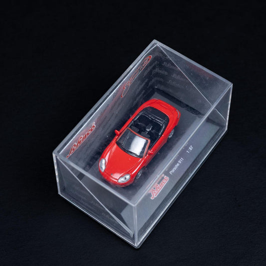 schuco-porsche-911-rot-modellauto-massstab-187-mit-mini-showcase-neuwertig-2 - Utopia Collectibles