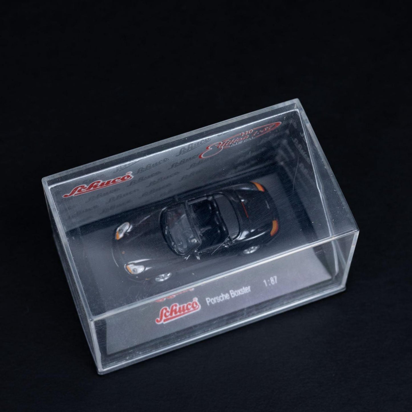 Schuco Porsche Boxster - Modellauto Maßstab 1:87 mit Mini-Showcase - Neuwertig