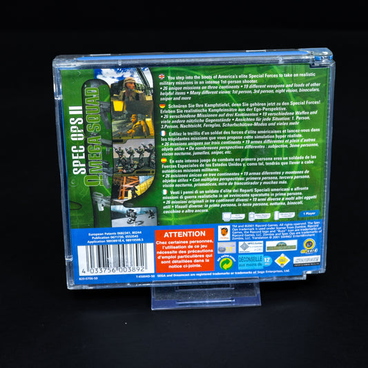 Spec Ops II Omega Squad - Sega Dreamcast Spiel - CiB - Zustand Sehr Gut