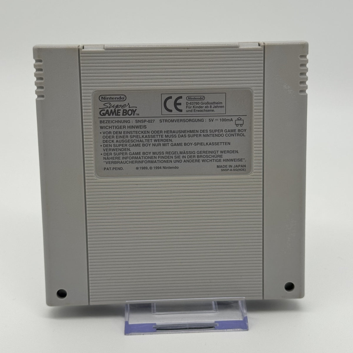 Nintendo Super Gameboy - Adapter für SNES - Modell SNSP-027 - Zustand Sehr Gut