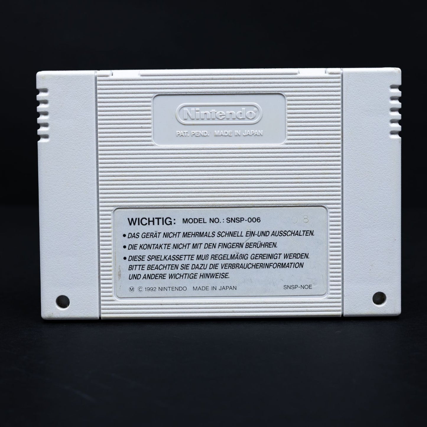 Super Hockey - Super Nintendo (SNES) - PAL/DE - Nur Modul - Zustand Sehr Gut