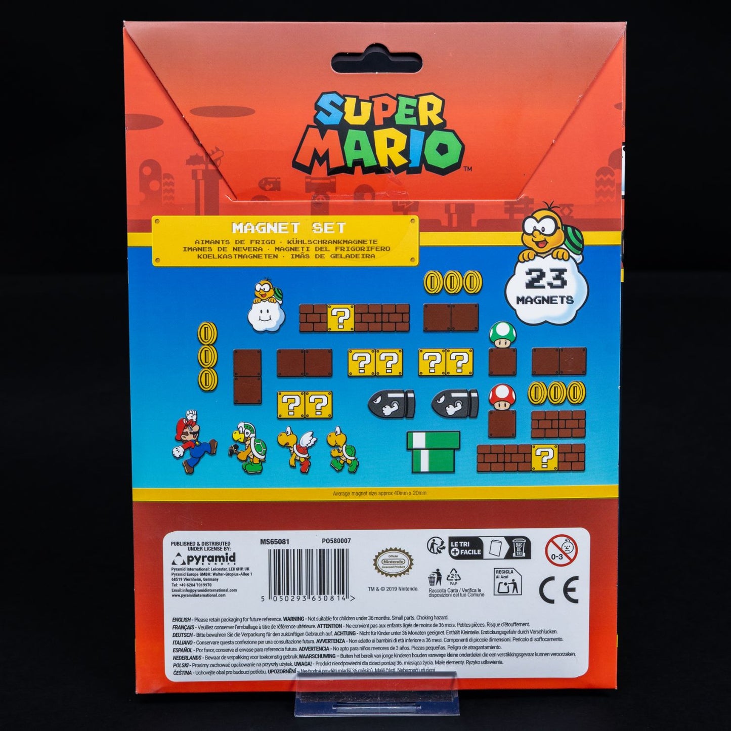 Super Mario Magnet Set - 23 Kühlschrank-Magnete - NEU