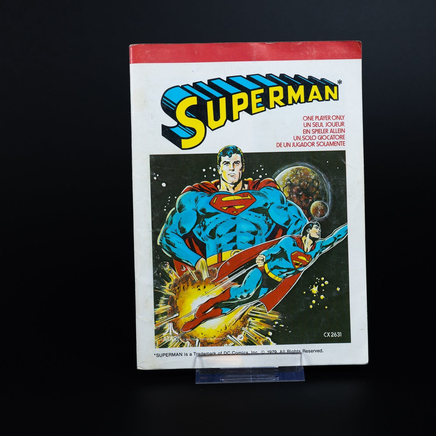 Superman - Atari 2600 - Modul mit Anleitung - Funktioniert - Zustand Sehr Gut