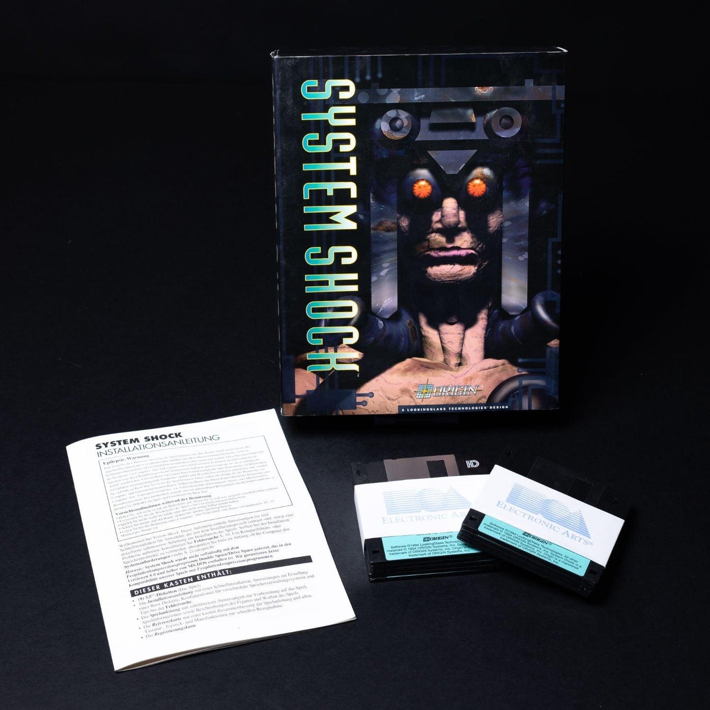 system-shock-pc-ibm-ms-dos-spiel-big-box-nicht-komplett-unbespielt-5 - Utopia Collectibles