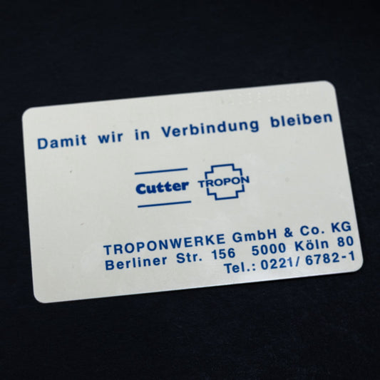 Telefonkarte - Cutter Tropon Polyglobin N - K 054 06.92 7000 DPR - Auflage 7000