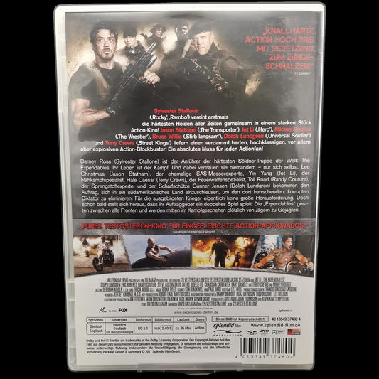 The Expendables - Sylvester Stallone - FSK 16 - Action - DVD - Buddy - Gebraucht