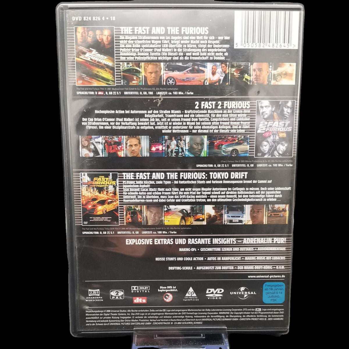 The Fast and the Furious - Fast & Furious - 3 Filme Set - DVD - Gebraucht