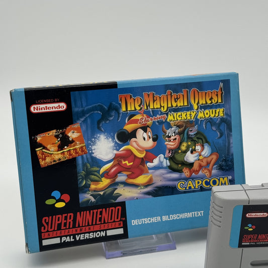 The Magical Quest Starring Mickey Mouse - SNES Spiel mit OVP - PAL - Zustand Gut