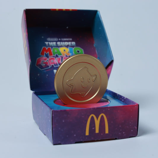 The Super Mario Galaxy Movie Münze in McDonald's Box - Münzen - Zustand Sehr Gut
