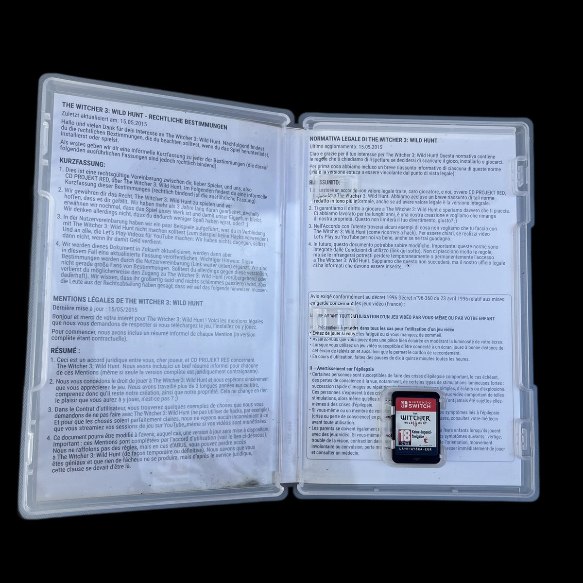 The Witcher 3: Wild Hunt - Nintendo Switch - CiB - PAL - deutsch - Gebraucht