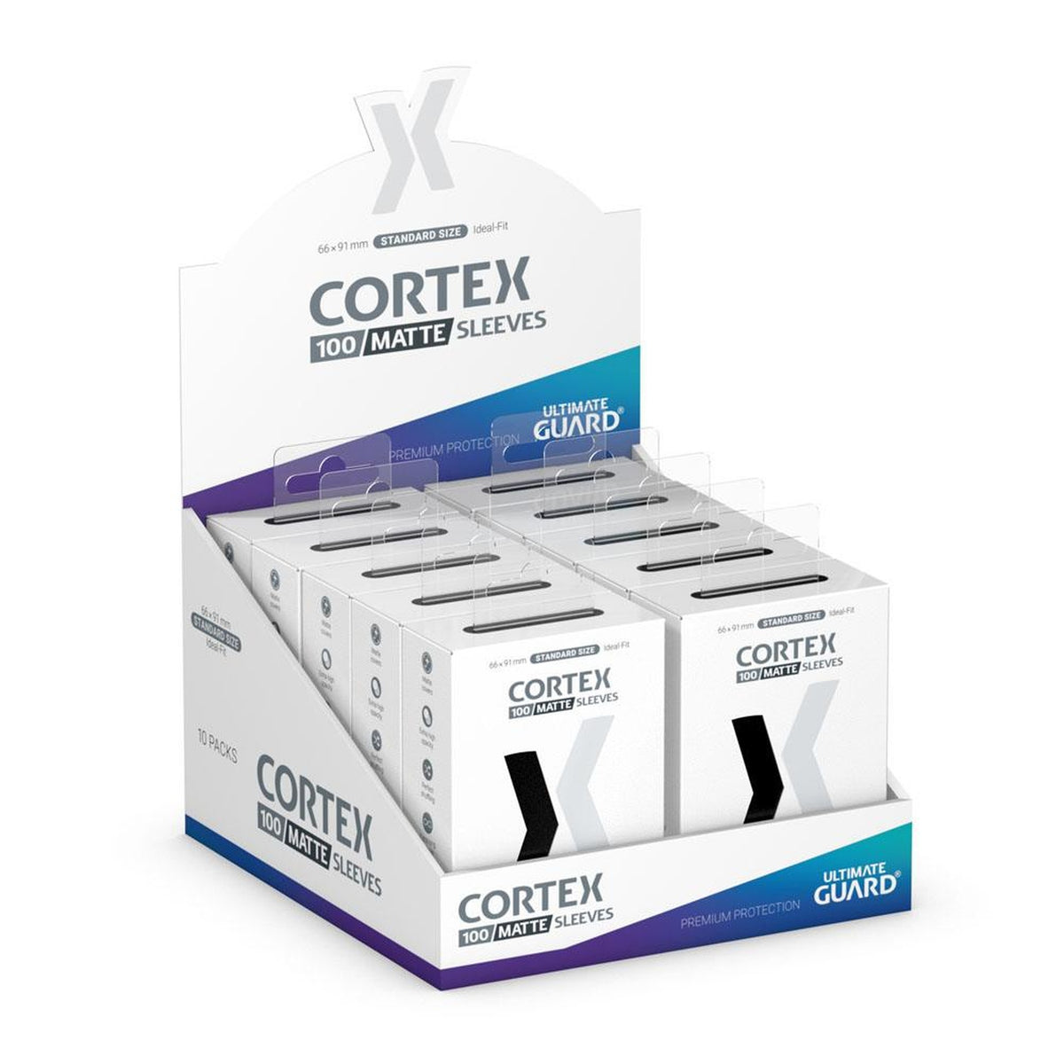 Ultimate Guard Cortex Sleeves Matte Standard Size (100) - Black - Neu & OVP