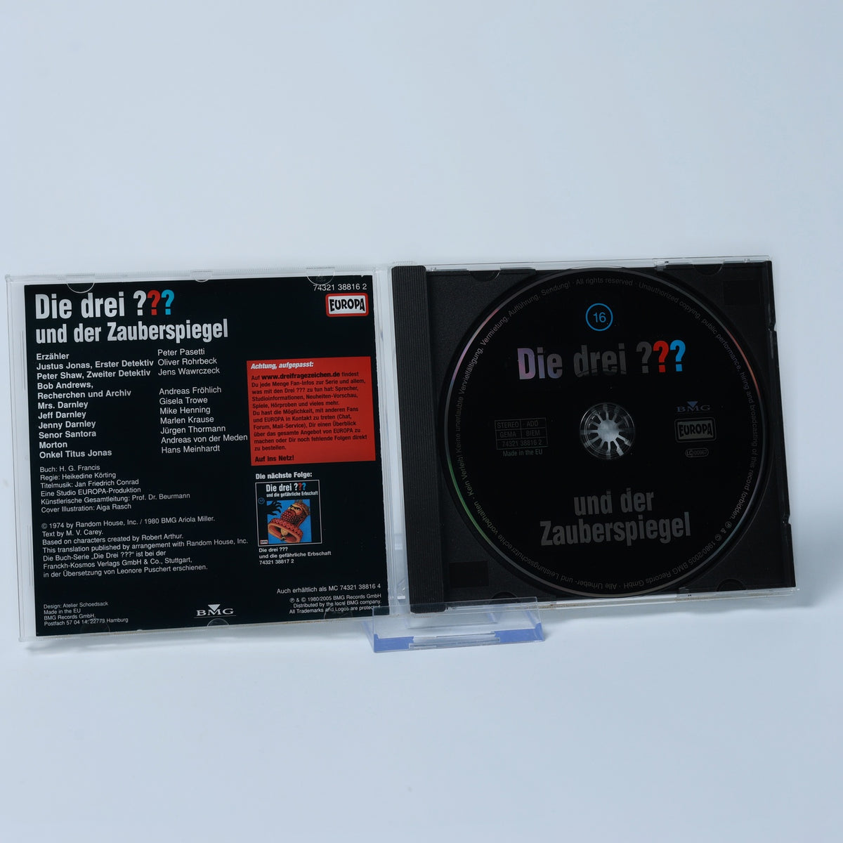 Die Drei ??? und der Zauberspiegel (Folge 16) - Hörspiel - CD - Zustand Sehr Gut