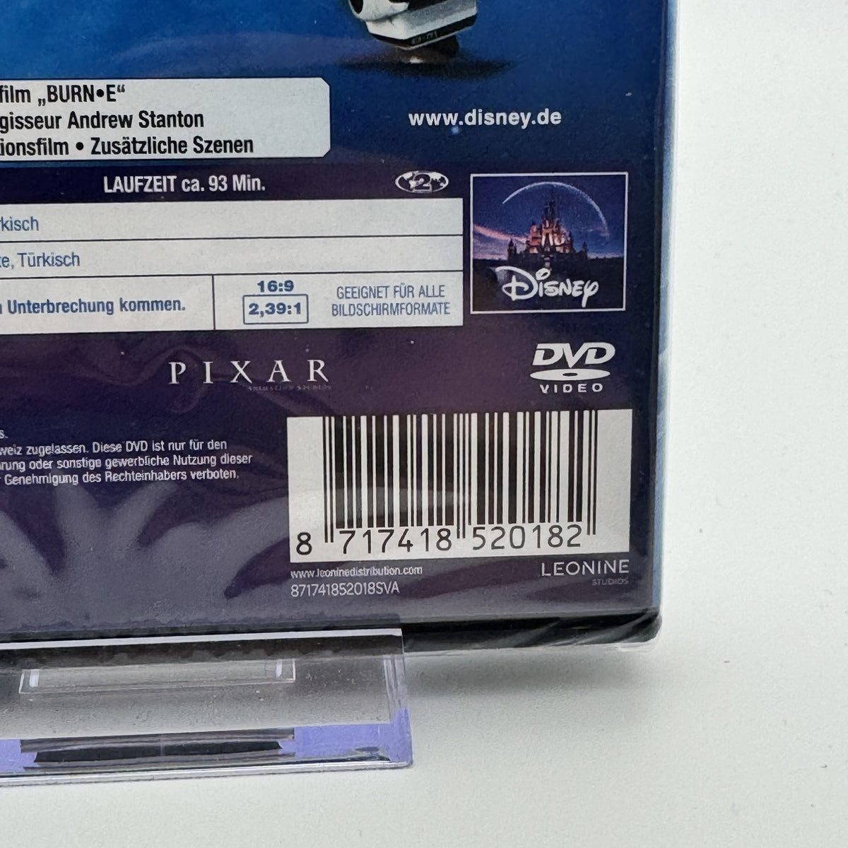 WALL-E - Disney - Versiegelt - Pixar - DVD - Film - Neuwertig