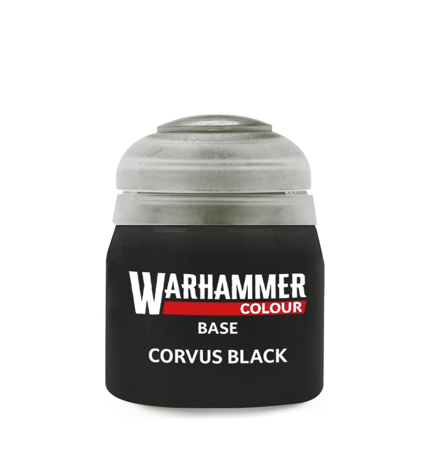 Warhammer Colour Base: Corvus Black 12ml Tabletop Modellbau Farbe