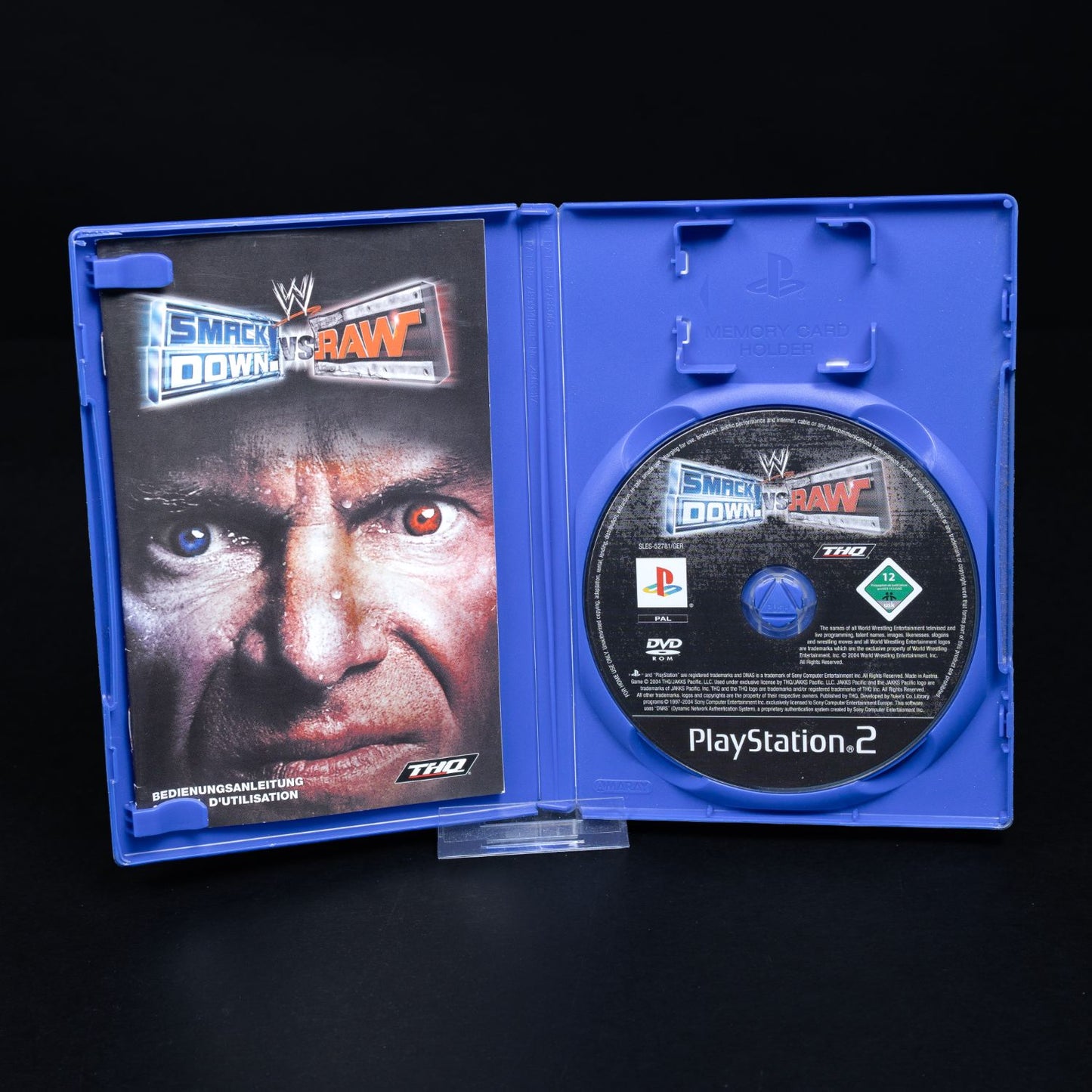 WWE Smackdown vs RAW - Playstation 2 PS Spiel PAL - CiB - Zustand Gut