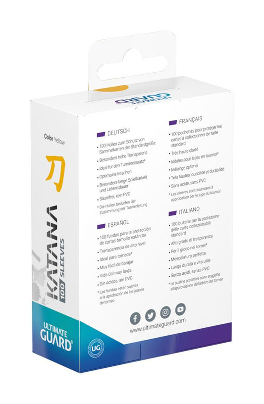 Ultimate Guard - Katana Sleeves 100 Stück - Standard Size - Yellow / Gelb