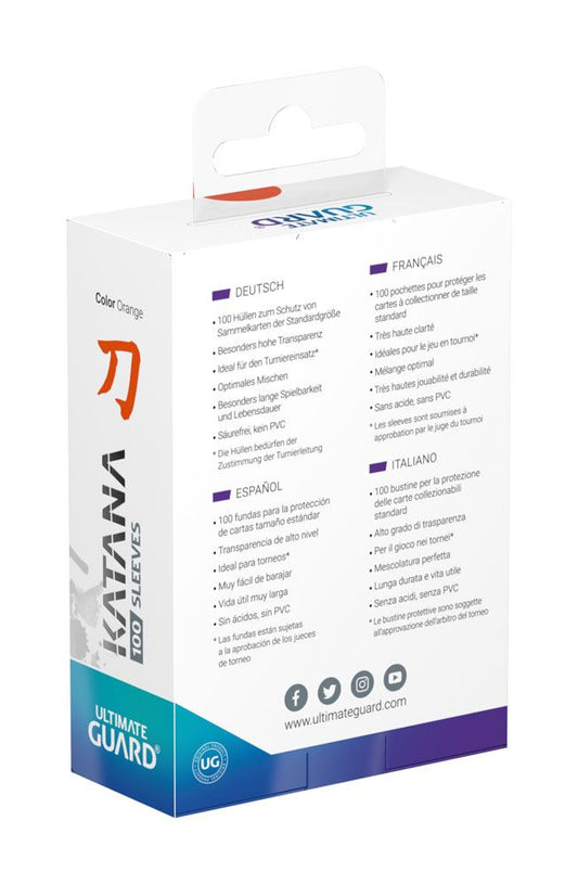 Ultimate Guard - Katana Sleeves 100 Stück - Standard Size - Orange