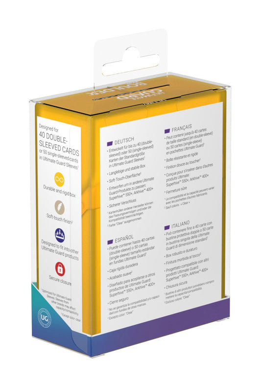 Ultimate Guard - Boulder Deck Case 40+ Standardgröße - Amber