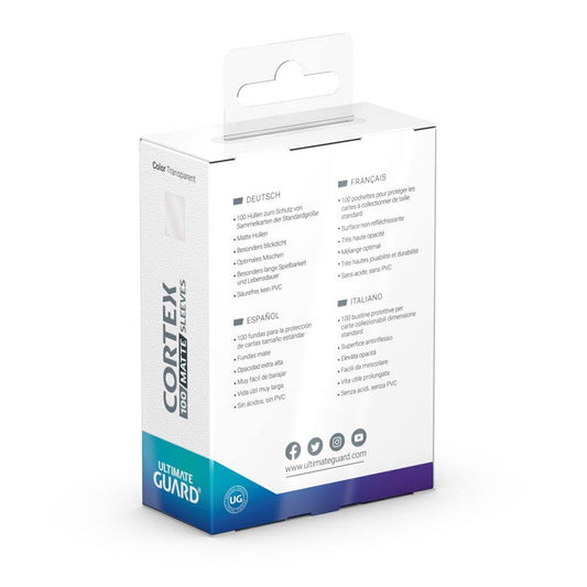 Ultimate Guard Cortex Sleeves Karten-Hüllen Standardgröße Matt-Transparent (100)