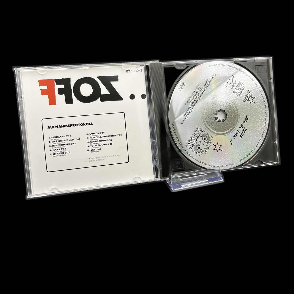 Zoff - Bis die Tage - 1983 - Deutschrock - Album - Musik-CD - Gebraucht