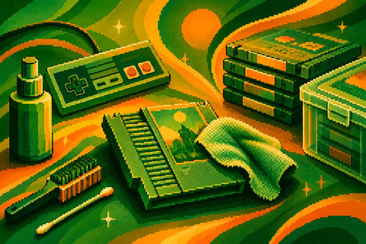 Retro Spiele reinigen und lagern für Sammler